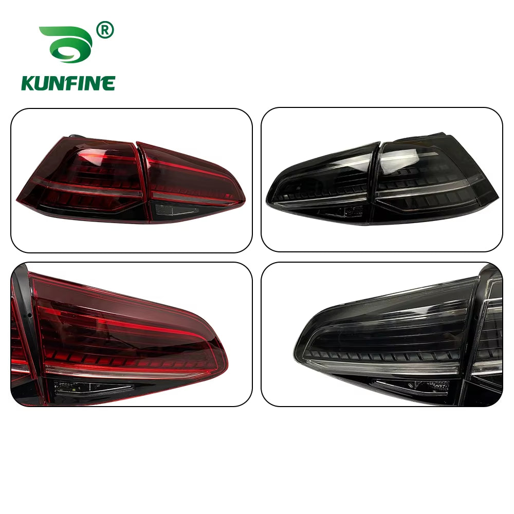 Pair of Car Tail Light Assembly for Volkswagen VW Golf 7 MK7 Golf 7.5 MK7.5 2013 2014 - 2020 LED Brake Flowing Water Flicker